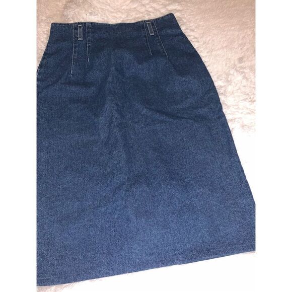 Vintage St John’s Bay Denim Midi Maxi Skirt Size 12 - Picture 11 of 16